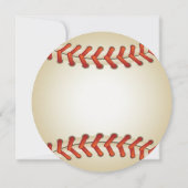 野球ボナンザ誕生日パーティーの招待 招待状 (裏面)