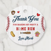 野球ボーイサンキュー誕生日サンキュー フェイバータグ (正面)