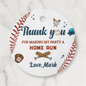 野球ボーイサンキュー誕生日サンキュー フェイバータグ (正面)