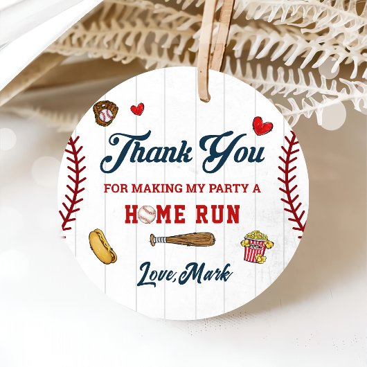 野球ボーイサンキュー誕生日サンキュー フェイバータグ