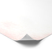野球ボールとリボンの性別発表投票ボード ポスター (角)