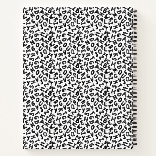 野球ボールの螺旋を持つ漫画カスタムの手 ノートブック (裏面)