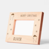 野球ボールスポーツメリークリスマスネーム レーザー彫刻フレーム (左)