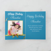 野球ボールハッピーバースデーキッズペルソナライズ カード (内部)