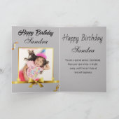 野球ボールハッピーバースデーキッズペルソナライズ カード (内部)