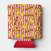 野球ボールパークウィーナーホットドッグアンドマスタードプリント 缶クーラー (裏面)