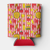 野球ボールパークバーガーホットドッグBBQグリルパーティー 缶クーラー (正面)