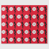 野球ボールプレーヤーキッズネーム誕生日 ラッピングペーパー (フラット)