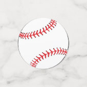 野球ボールレッドスポーツ子供の誕生日パーティー コンフェッティ (スモール正面)