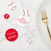 野球ボールレッドスポーツ子供の誕生日パーティー コンフェッティ (グループ)