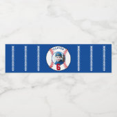 野球ボール子供の誕生日写真 ペットボトルラベル (シングルラベル)