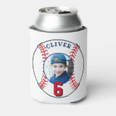 野球ボール子供の誕生日写真 缶クーラー (缶裏面)