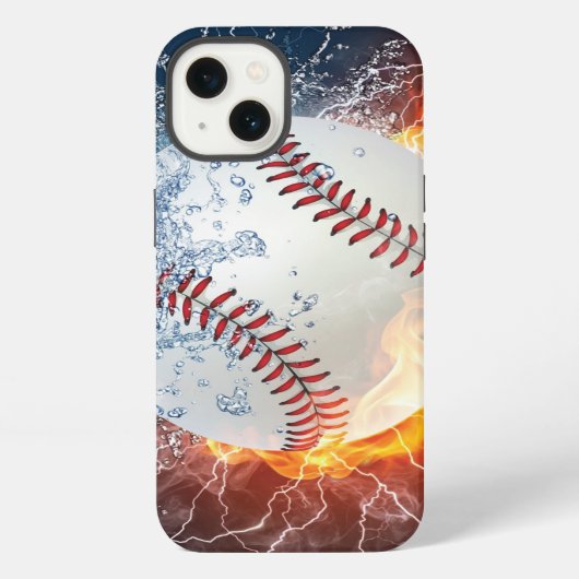 野球ボール iPhoneケース (裏面)