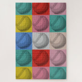 野球ポップ・アートのアート – プ人気があるローツ ジグソーパズル (縦)