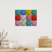 野球ポップ・アートの芸術 ポスター (キッチン)