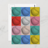 野球ポップ・アートの芸術 ポストカード (正面/裏面)