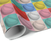 野球ポップ・アートの芸術 ラッピングペーパー (ロールコーナー)