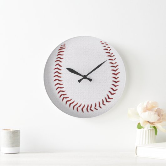 野球マクロ ラージ壁時計 (ホーム)