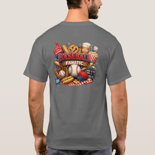 野球マニア Tシャツ (裏面)
