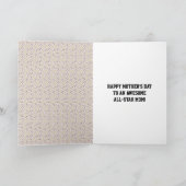 野球ママの日の写真 カード (内部)