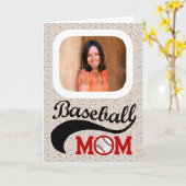 野球ママの日の写真 カード (黄色い花)