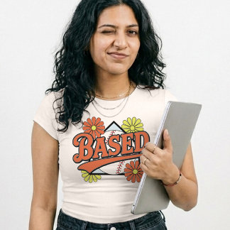 野球ママの誇り レトロ ソフトボール 楽しい試合の日 トライブレンドTシャツ