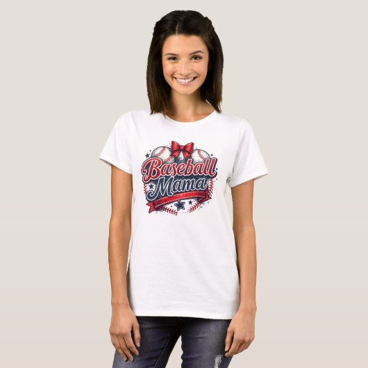 野球ママコケットボウ・レトロゲームデー Tシャツ (正面フル)