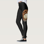 野球ママソフトボール母の日 レギンス (左)