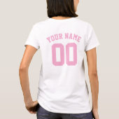 野球ママチーム カスタム名前 背番号 Tシャツ (裏面)