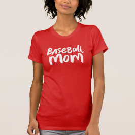 野球ママトレンディースタイリッシュホワカッコいいイト文字 Tシャツ