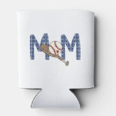 野球ママ海軍名門私立校風のスポーツ母 缶クーラー (裏面)