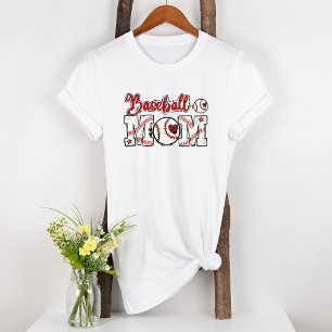 野球ママ赤いハート トライブレンドTシャツ