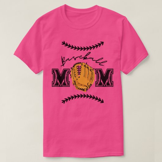 野球ママ1 Tシャツ (デザイン正面)