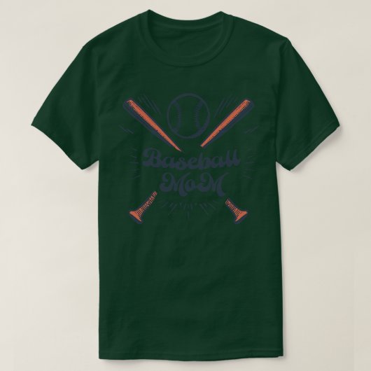 野球ママ4 Tシャツ (デザイン正面)