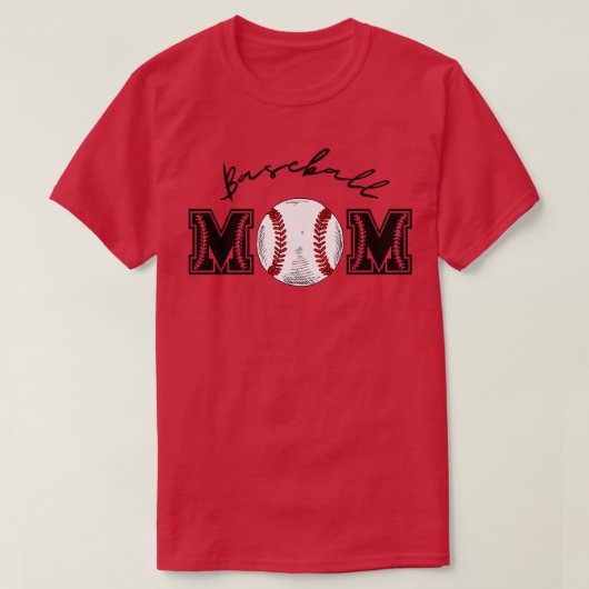 野球ママ5 Tシャツ (デザイン正面)