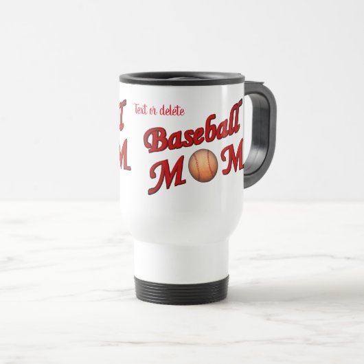 野球ママ オリジナル トラベルマグ (正面右)