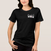 野球ママ キッズ 男の子 子供 オリジナル トライブレンドTシャツ (正面)