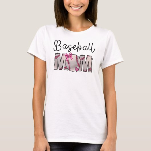 野球ママ、コケット野球ママ Tシャツ (正面)