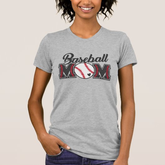 野球ママ スポーツ Tシャツ (正面)