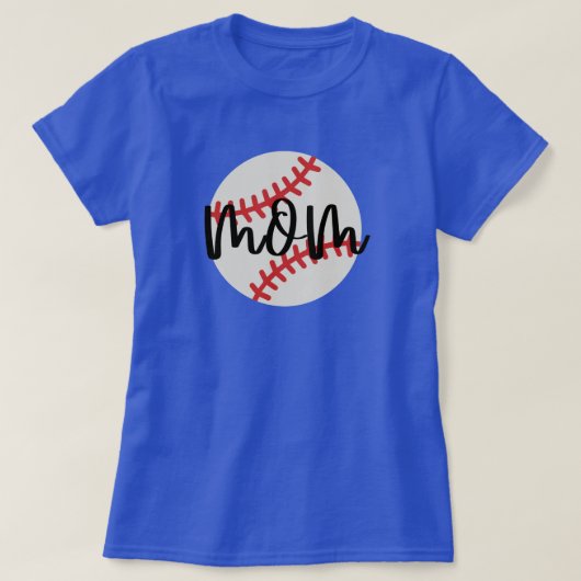 野球ママ スポーティーTシャツ Tシャツ (デザイン正面)
