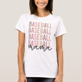 野球ママ | 野球ママへのギフト Tシャツ (正面)
