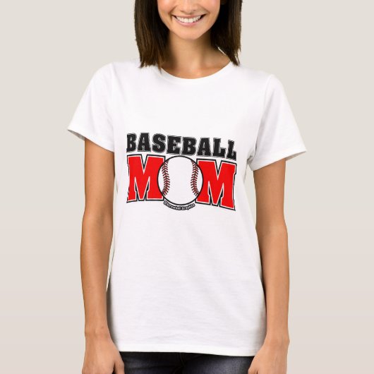野球ママ Tシャツ (正面)