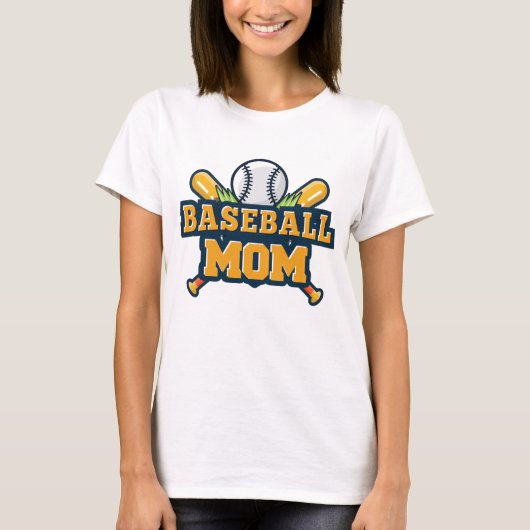 野球ママ Tシャツ (正面)
