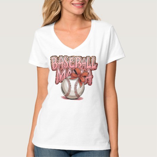 野球ママ Tシャツ (正面)