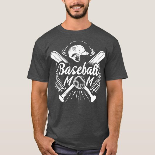 野球ママ Tシャツ (正面)