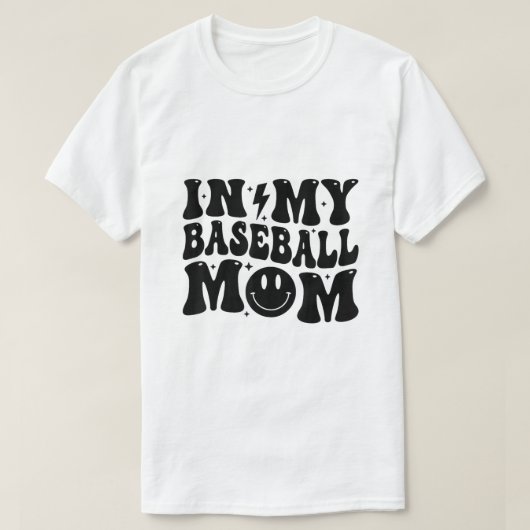 野球ママ Tシャツ (デザイン正面)