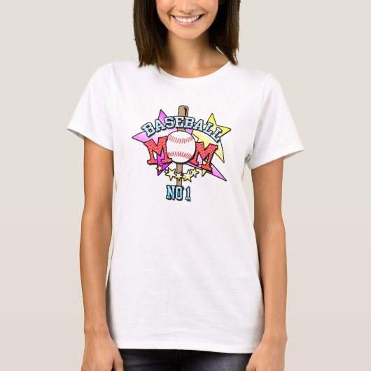 野球ママTシャツ Tシャツ (正面)
