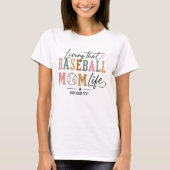 野球マムの誇り高き人生 レトロなスポーツ Tシャツ (正面)
