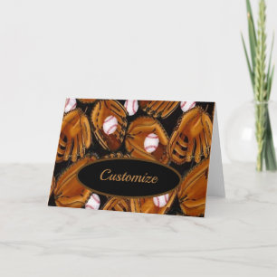 野球ミットのブランク カード