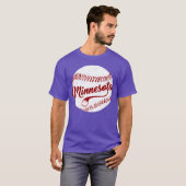 野球ミネソタチーム愛ベースボールナショナルパス f tシャツ (正面フル)